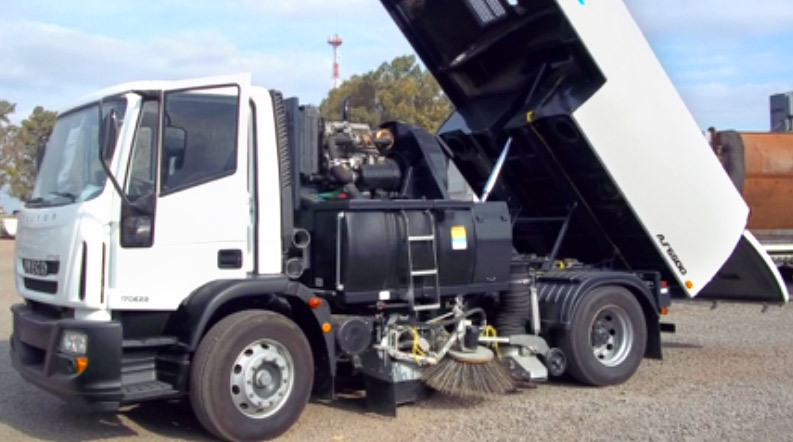 Automated street sweeper